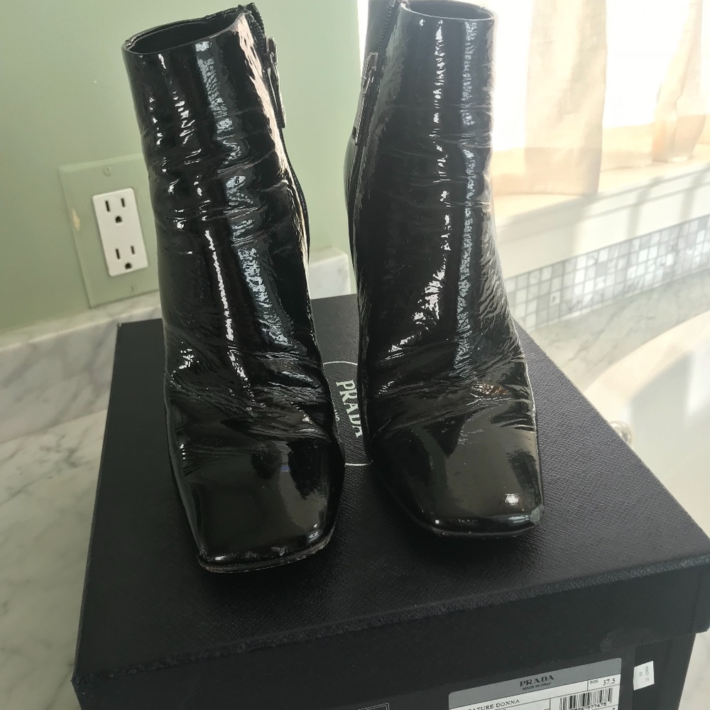 PRADA Patent Boots